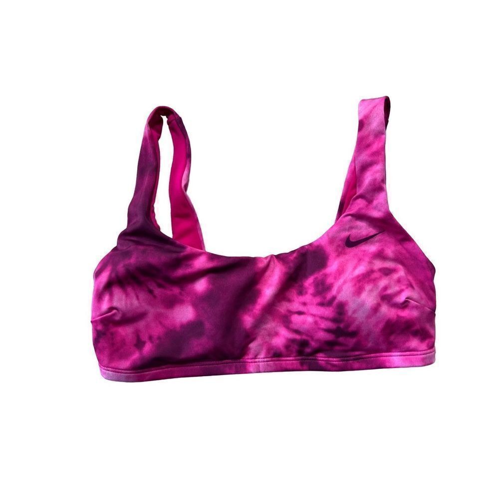 Nike Women's Pink Tie Dye Prime Swim Bikini Top Size S NWT